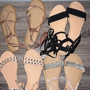 ASOS strappy sandals Variety. Sizes 10-11